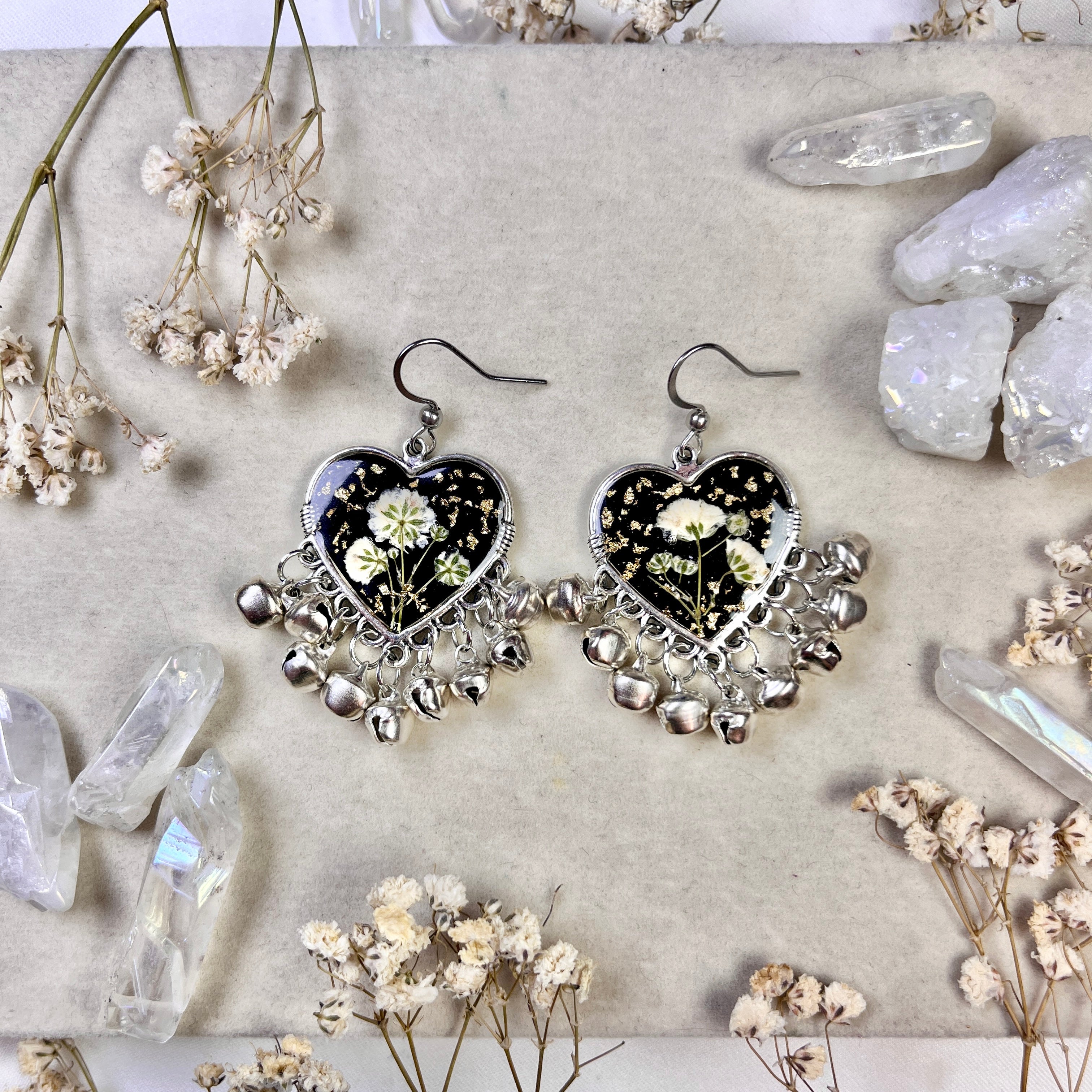 Oberlay Heart Ghungro - FLORAL - JHUMKAS