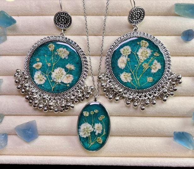AMPHITRITE - CIRCLE JHUMKAS/PENDANT